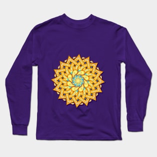 Mandala with ethnic Indian motifs Long Sleeve T-Shirt